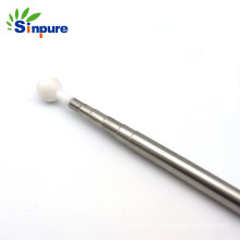 Factory Supply 304 Precision Stainless Steel Telescopic Pole with Plastic Ball on The Head